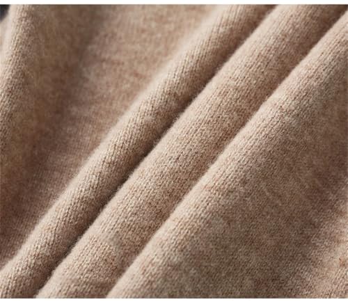 Men's Thickened Half High Neck Sweater Zipper Pullover Merino Wool Knitted Sweater Tops4