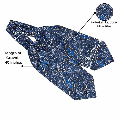 Image of The Tie Hub Microfibre Cravat for Men - Formal & Wedding Occasion Wear