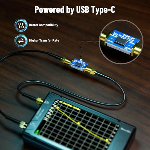 Image of SeeSii TinySA Ultra+ ZS406 Spectrum Analyzer: 4.0 Inch 5.4GHz Handheld Tiny Frequency Analyzer with ZK06-UM 21dB LNA Module 32Gb Card-100kHz to 800MHz MF /HF /VHF UHF Input, 2025 Upgraded