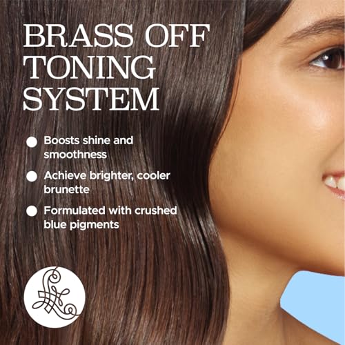 Image of Luseta Color Brightening Blue Shampoo and Conditioner Set Orange & Copper Neutralizing for Brunettes & Dark Blondes, Brassiness Control Tone Correcting for Color Treated Hair, Sulfate Free 2x 16.9oz