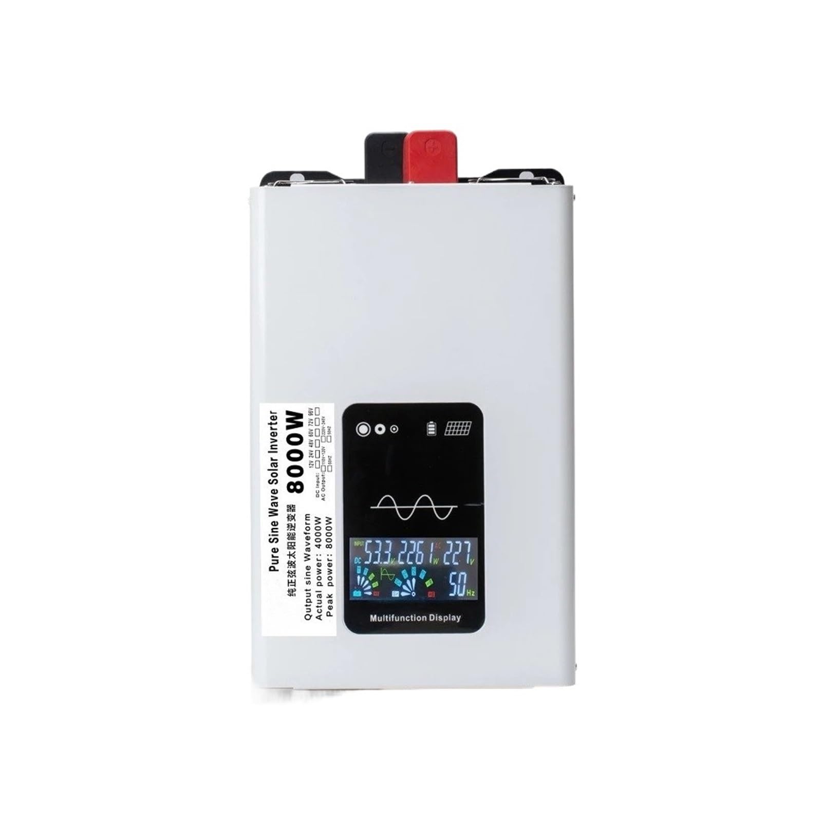 Inversor Corriente Inversor Onda Sinusoidal Pura 8000 W 4000 W 8 KW 4 KW 12 V 24 V 48 V 60 V A CA 220 V 120 V Convertidor Voltaje 50 Hz 60 Hz(12V,110-120V 60HZ,Universal)