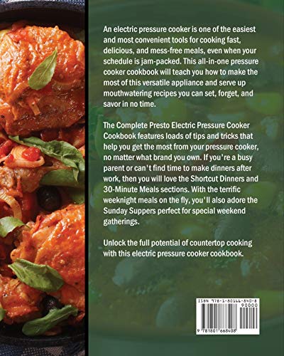 image for The Complete Presto Electric Pressure Cooker Cookbook: 550 Fast and Fo