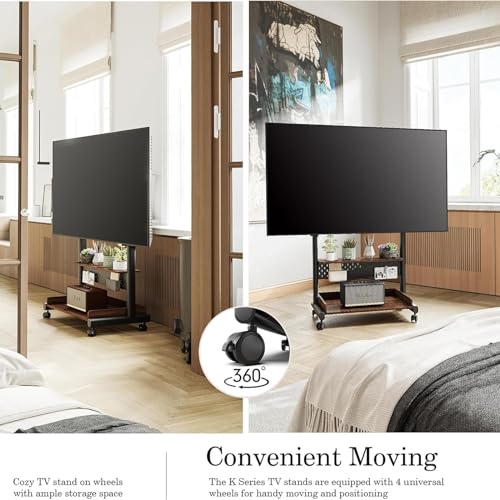 Soporte móvil de piso para TV LCD THEGA 40-85 pulg. miniatura 4