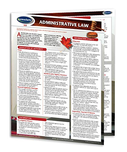Permacharts - Administrative Law Guide - Canadian - Legal Quick Reference Guide by Permacharts