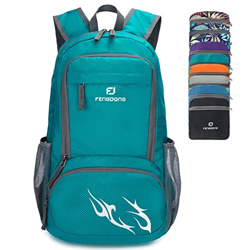 FENGDONG 35L Lightweight Foldable Waterproof Packable Travel Small Hiking Backpack Daypack for men women