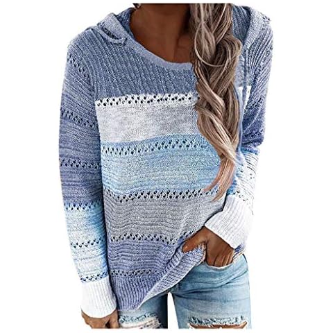 YANFANG Sudadera con Capucha para Mujer de Punto Invierno Cover