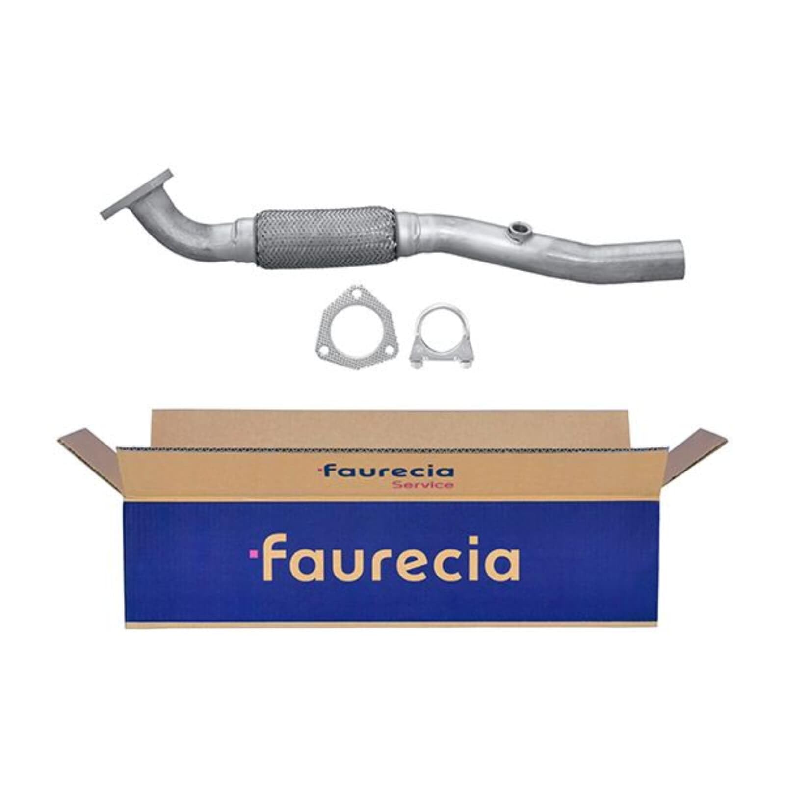 HELLA 8LB 366 021-221 Tłumik przedni - Easy2Fit® Kit - z przodu - trzyczęściowy - Komplet z elementami do montażu - dla m. in. VAUXHALL CORSA III (D)