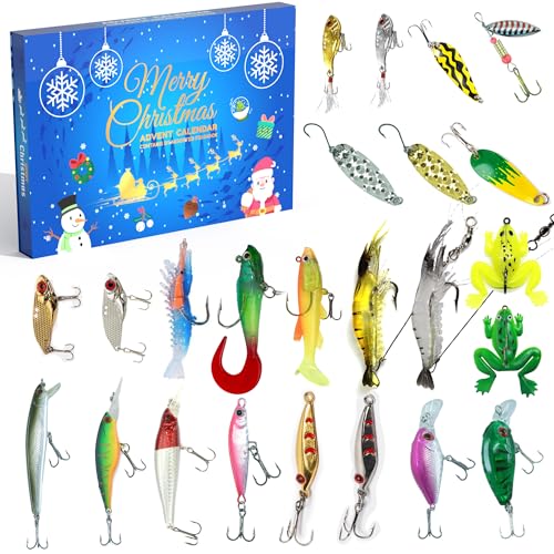 Cestluck Fishing Advent Calendar 2025 Adult Teen, 24 Days Fishing