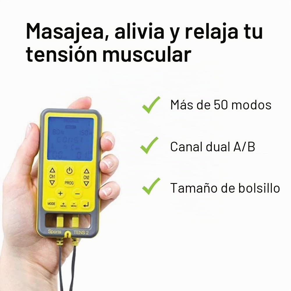 TensCare - Tens2 Sports para Alivio de Dolor, Tonificación y Relajación Muscular