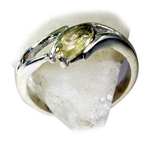 Bague quartz citron marquise, le cadeau idéal en argent pour elle