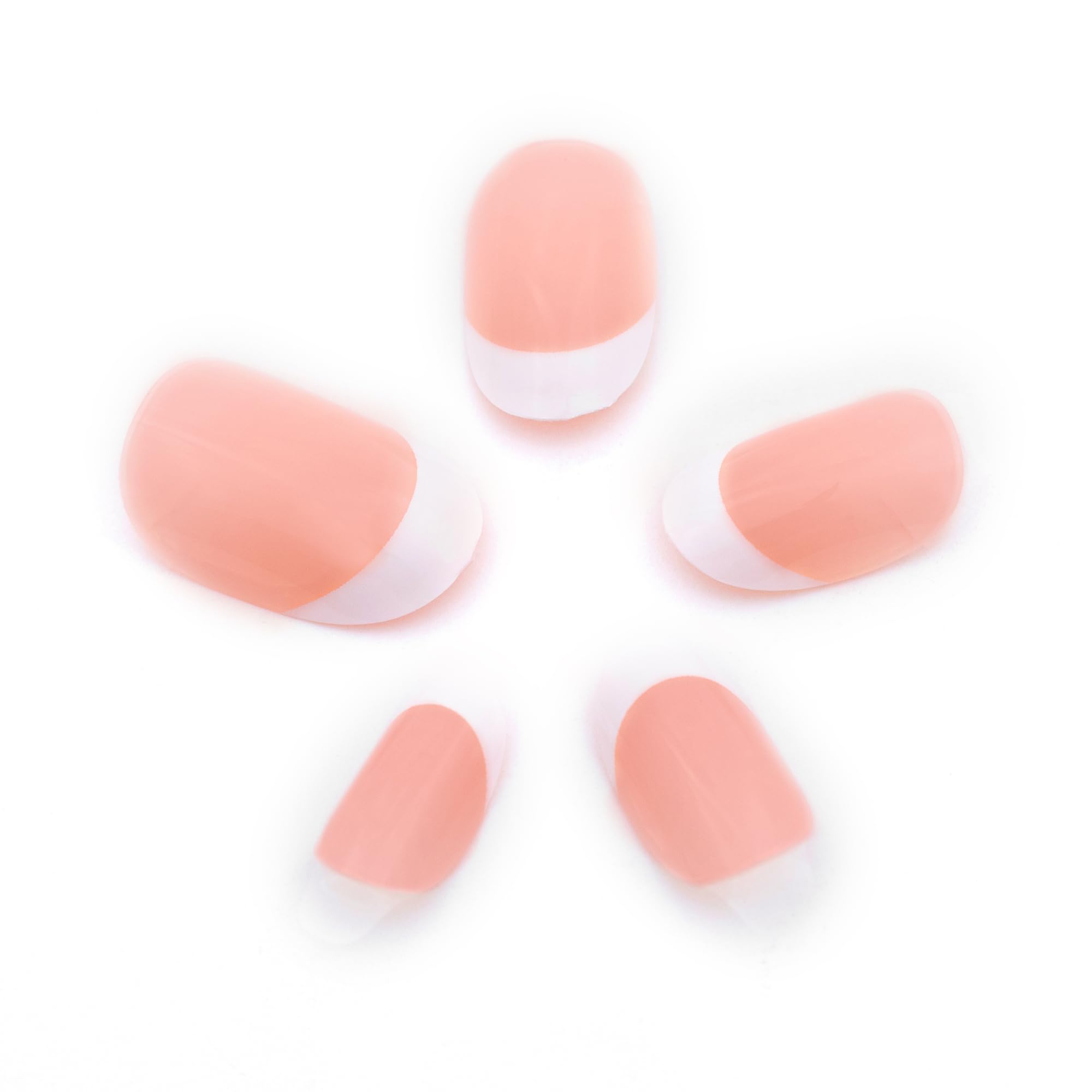 RENEE French Stick On Nails - FTN 01-24 Reusable Artificial Fake Nail Set- Lightweight & Long Lasting- Easy To Use- Quick Fix For Festivals & Special Occasions - Image 5 thumbnail