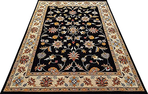 Image of Mordern Design Handmade Tufted Carpet Pure Woollen Export Quality Carpet for Living Room, Bedroom Hall [ Size 12 x 12 Square, Color Multi T4 ]