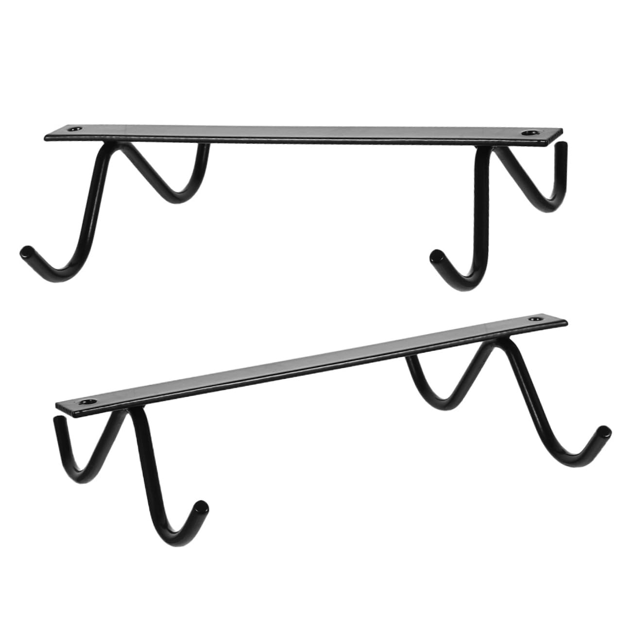 ABOOFAN 5 Set Allacciare Staffa Per Tazze Sotto L'armadio Supporto Per Scola Tazze Accessorio Da Cucina Portabicchieri Per Uso Domestico Porta Tazze Black Ferro Da Stiro 2 Pezzi * 5