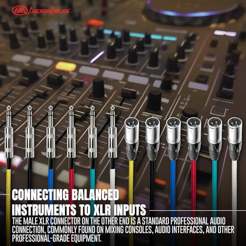 Câble audio TRS vers XLR mâle éliminez la confusion avec ce pack de 6 - 7