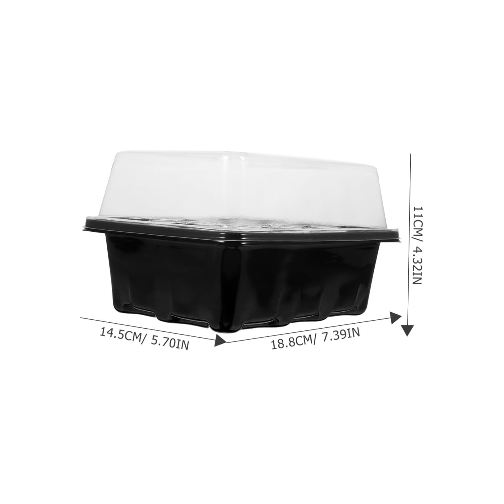 YARNOW 4 Juegos Caja De Plántulas Planta Semillas Kits De Cultivo De Micro Verduras Bandejas De Cultivo De Invernadero Bandeja De Siembra Bandeja De Maceta Bandeja De Germinación Inicio