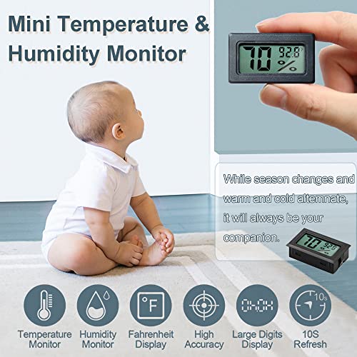 Newlight66 Humidity Gauge,Newlight66 Digital Hygrometer Indoor Outdoor Hygrometer Thermometer thumb #1