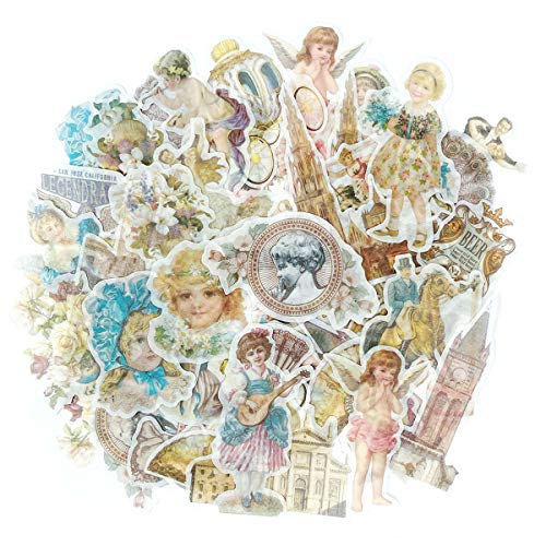 allydrew Decorative Scrapbooking Washi Stickers, DIY Crafts for Stationery, Diary, Card Making (60 pcs), Floral Dream