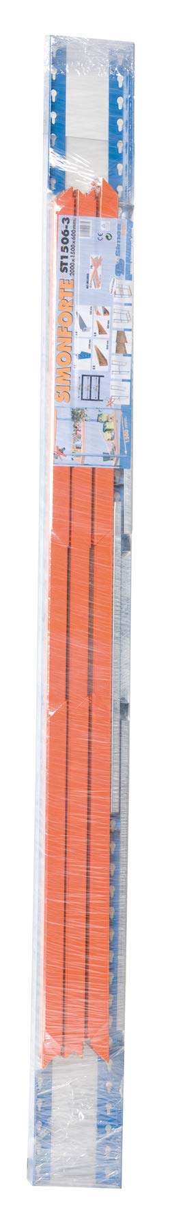 Simon Rack Estantería para Neumáticos, Soporte Neumáticos, 3 Niveles, Alta Capacidad Carga 120 kg, 2000x1500x450 mm, Estantería para 15 neumáticos, Galvanizado - Simonauto