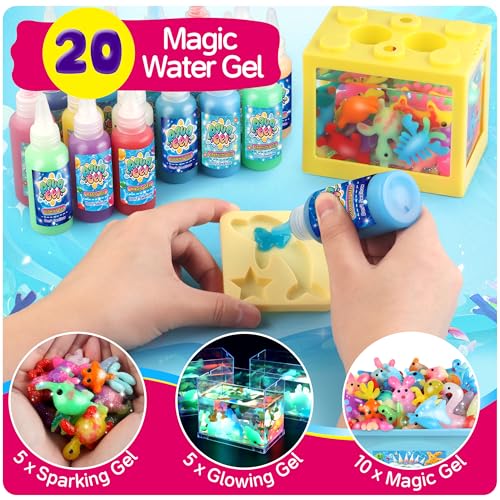 image for wookidel Magic Water Elf Toy Kit, Aqua Fairy Water Gel Kit with 20PCS 