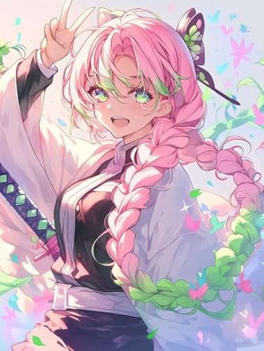 DMQBT 1000 Pièces Irrégulières - Puzzle Difficile - Japanese Animes Demons Kanroji Mitsuri - Puzzle Personnalisé pour Enfants Et Adultes - DX229ZW