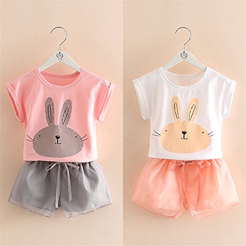 Image of Mud Kingdom Infant Toddler Girls Tulle Skirts Set Outfit T-Shirts Cute Print Casual Summer