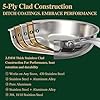 Umite Chef 17Pcs 5 Ply Clad Stainless Steel Cookware Set with Lids, Heavy Duty Pots and Pans Kitchen Set, Induction-Ready, Dual Aluminum Core for Even Heat, Cool Grip Handles, Dishwasher Safe #2