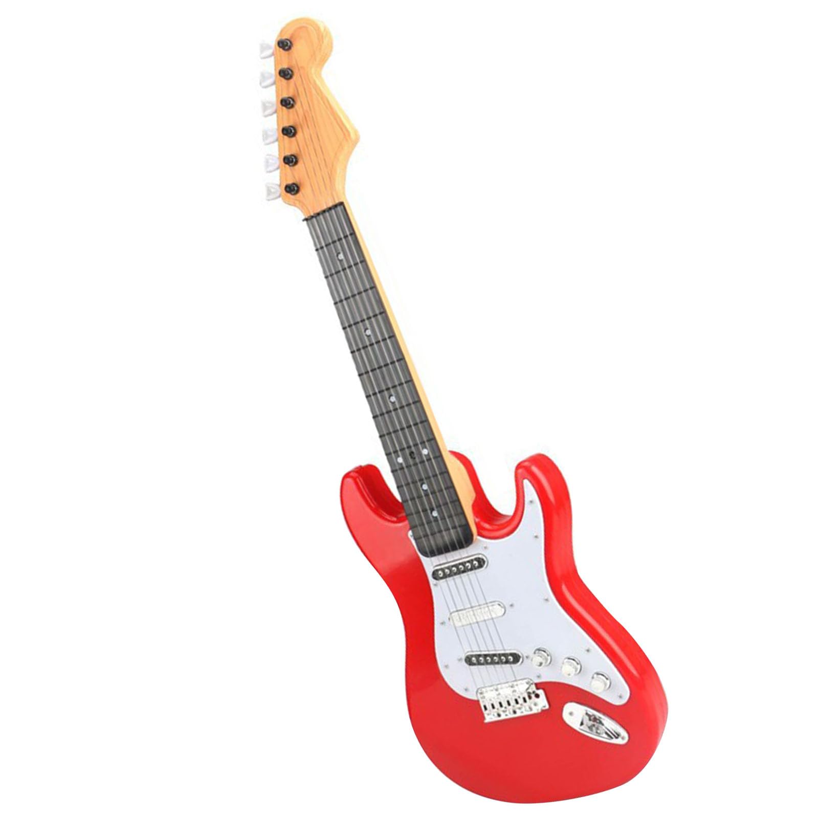 Giocattolo per Chitarra Elettrica per Bambini - Mini Strumento Musicale con Molteplici Funzioni Ragazzi e Ragazze (Rossa)