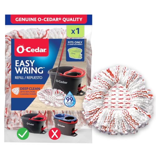 O-Cedar EasyWring Deep Clean Refill (1-Pack) | 40% More Cleaning Power | Microfiber Mop Refill Compatible with O-Cedar EasyWring Spin Mop & Bucket System - image 1