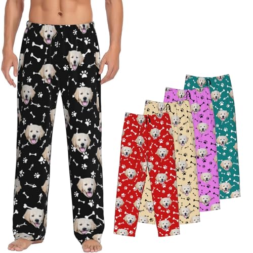Custom Personalized Face Pajama Pants For Men Funny Pajama Pants Pajama Bottoms Pj Pants Valentine's Day Funny Gifts For Him