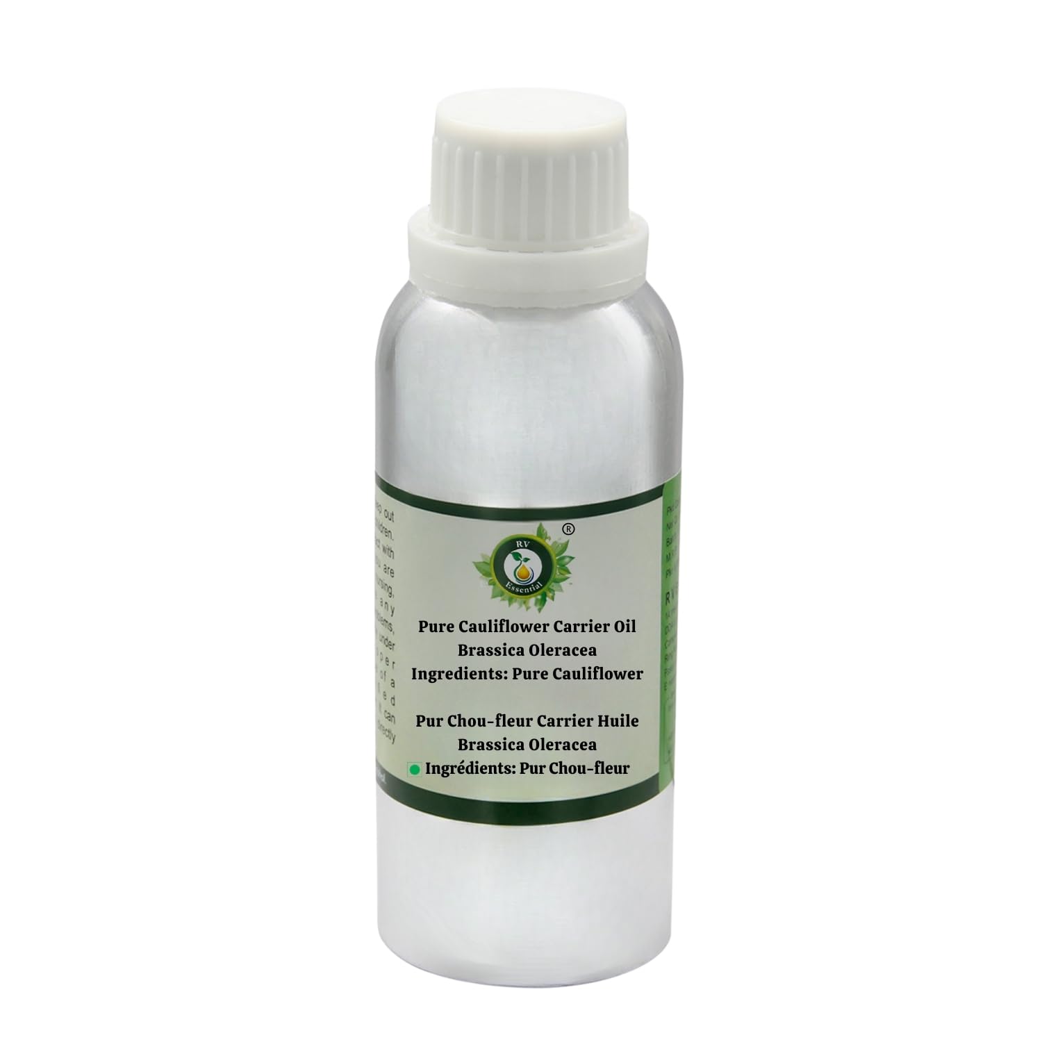 R V Essential Reines Blumenkohl Träger Öl 1250ml (42 Unzen) - Brassica Oleracea (100% Reines und Natürliche Kaltgepresste) Pure Cauliflower Carrier Oil