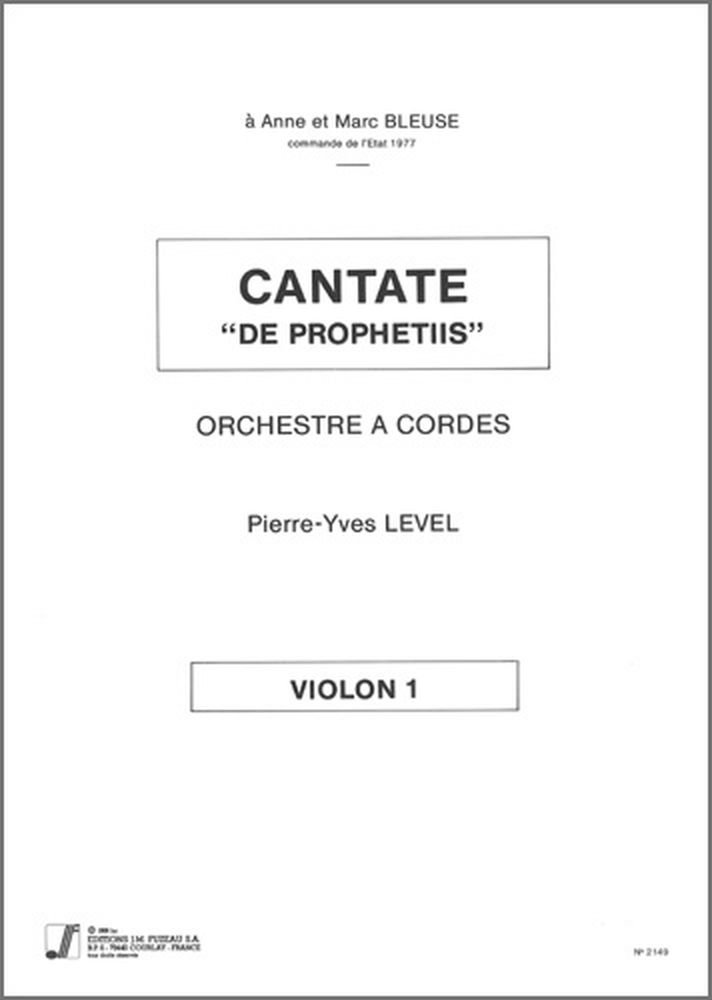 Buy Anne Fuzeau Productions Level P.Y. - Singing Of Prophetiis - Partie Separee Violon 1 — BookShops.in