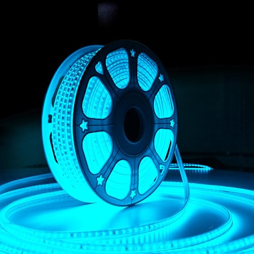Image of Forus LED Rope Light 45 Meter 6 Month Warranty, Outdoor Waterproof Decorative Cove Light for Ceiling, Balcony, Home Decor, Interior Decoration, Flexible Profile Light for Diwali, Christmas-Ice Blue