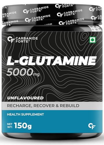 Image of Carbamide Forte L Glutamine Powder 5000mg - Unflavoured - 30 SERVINGS - 150g & L Citrulline Powder 2000mg - Unflavoured - 50 SERVINGS - 100g