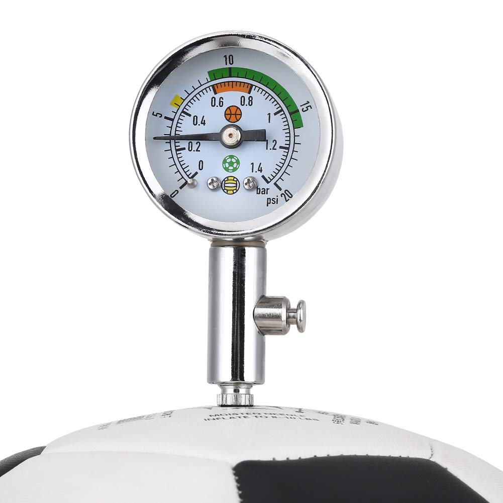 Atyhao, manometro per Test di Pressione dell'Acqua, manometro per Test di Pressione dell'Acqua, barometro, Mini manometro per Pallacanestro, pallavolo, Pallacanestro