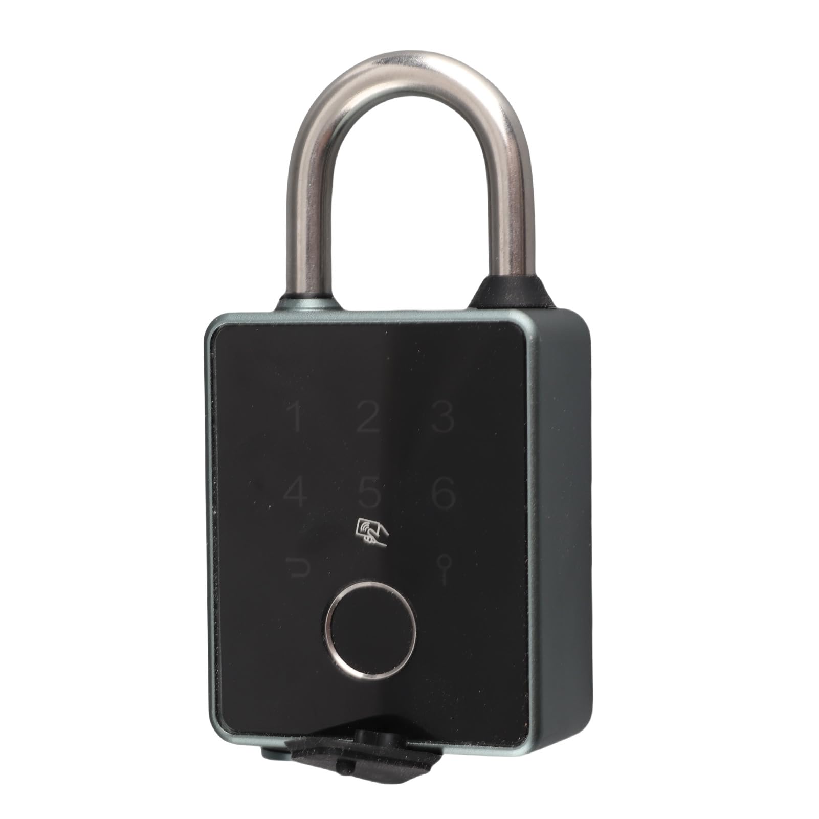 Sonew Candado Inteligente con Contraseña y Huella Dactilar, Candado Biométrico de Metal sin Llave con Huella Digital, Cerradura Electrónica con Llave de Aplicación de Tarjeta,