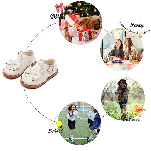 Image of Felix & Flora Toddler Little Girl Princess Dress Shoes-Mary Jane Flats for Girl Party School Shoes