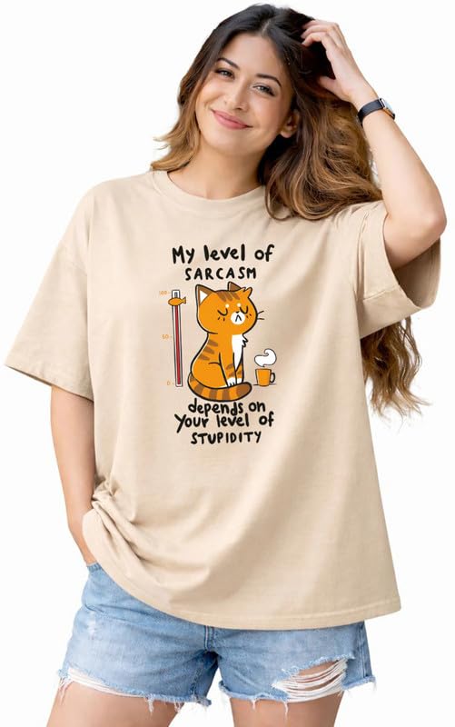Oversize Tshirt Baggy for Women Girl Casual Latest Stylish Cotton Black Beige Blue Maroon Lavender Pink Brown Peach White 299 399 Under-image-24