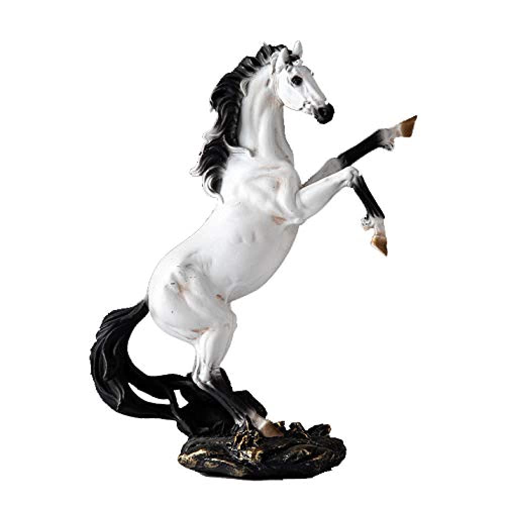 VHKJewE Modern Sculpture for Desk Decor, Home Living Room TV Decoration, Office Furnishings(White)