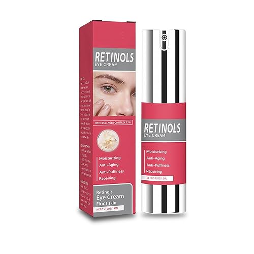Crema de ojos, crema de ojos con retinol para ojeras hinchazón, antiarrugas, antienvejecimiento crema de ojos, crema de ojos suavizante, cuidado de