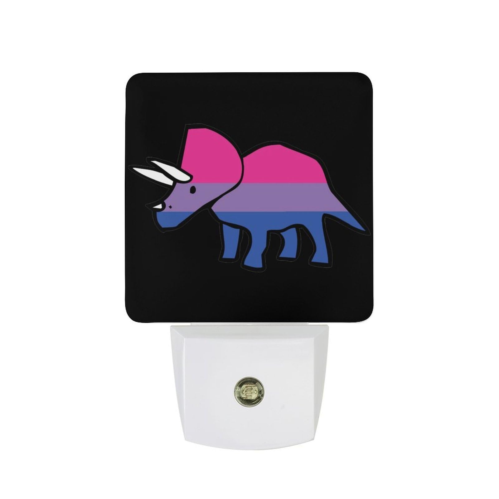 Nqrxadcrt Style Biceratops Night Light Plug In Wall Lights Bedside Lamp Bedrooms Home Hallways Decoration
