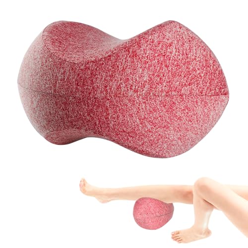 Zimoer Almohadilla para Dormir de Lado, Almohada Piernas Dormir de Lado Cojin Rodillas, Espuma Efecto Memoria para Alivio de la ciática, Dolor de Espalda, Dolor en Las piernas, Embarazo (Rojo)