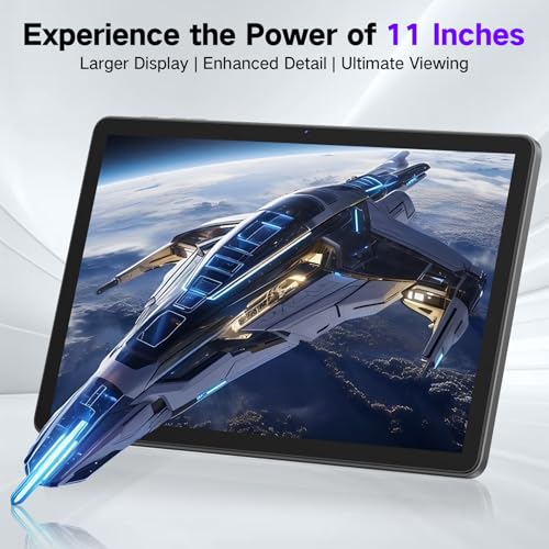 JUNYANG Android 14 Tablet 11 Inch, 256GB ROM+10GB RAM, Octa-Core, WiFi 6, 8000mAh Battery, HD IPS Touchscreen, USB OTG, Dual Camera, Widevine L1, Lightweight Tablet for Entertainment and Work - Image 6