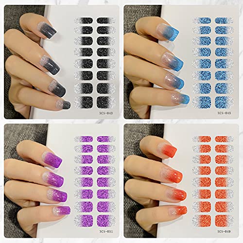 Nagellack Aufkleber, Farbverlauf Nagelsticker, 13 Blatt Selbstklebende Nagelkunst Aufkleber, Nail Art Aufkleber mit… – Bild 5