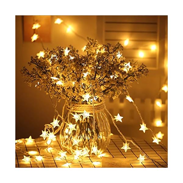 Twinkle star 100 led star string lights, plug in fairy string lights waterproof, extendable for indoor, outdoor, wedding party, christmas tree, new year, garden decoration - image 5