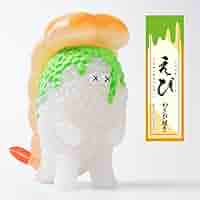 新品 希少 スシエルエー SUSHI-LA 新鮮サーモン ソフビフィギュア BOX販売]寿司怪獣 スシエルエー リアル寿司サイズ フィギュア