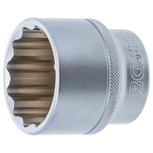 BGS 2758 | Steckschlüssel-Einsatz-Satz Sechskant | Antrieb Außensechskant 6,3 mm (1/4") | SW 6 - 13 mm | 8-tlg. 7 BGS 10649 | Steckschlüssel-Einsatz Zwölfkant | 12,5 mm (1/2") | SW 36 mm | CV-Stahl