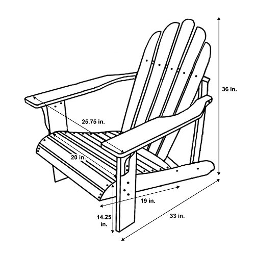 Shine Company 4613Lg Catalina Adirondack Chair, Lime Green #TOP1