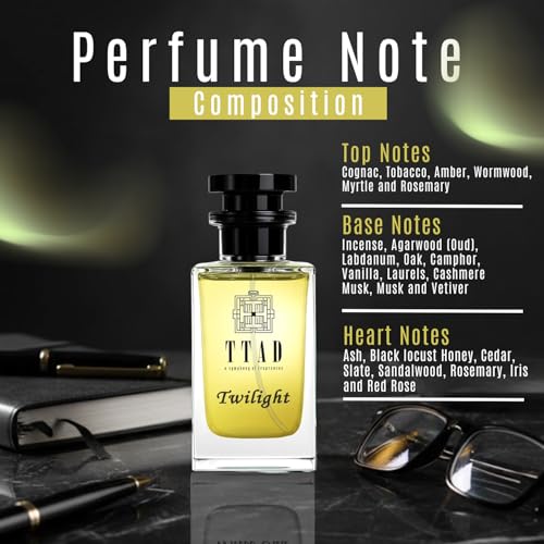Image of TTAD Twilight Luxury Perfume for Men 100ml | Sweet Aquatic Eau De Parfum | Long Lasting Premium Fragrance for Men | Cognac, Honey, Oud & Vanilla Notes | Ideal for Evening & Special Occasions