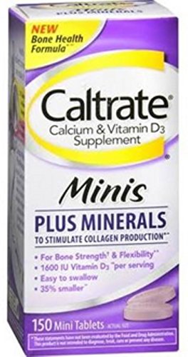 Caltrate Calcium & Vitamin D3 Supplement Plus Minerals Mini Tablets, 150 ea (Pack of 5) Caltrate Calcium & Vitamin D3 Supplement Plus Minerals Mini Tablets, 150 ea (Pack of 5)