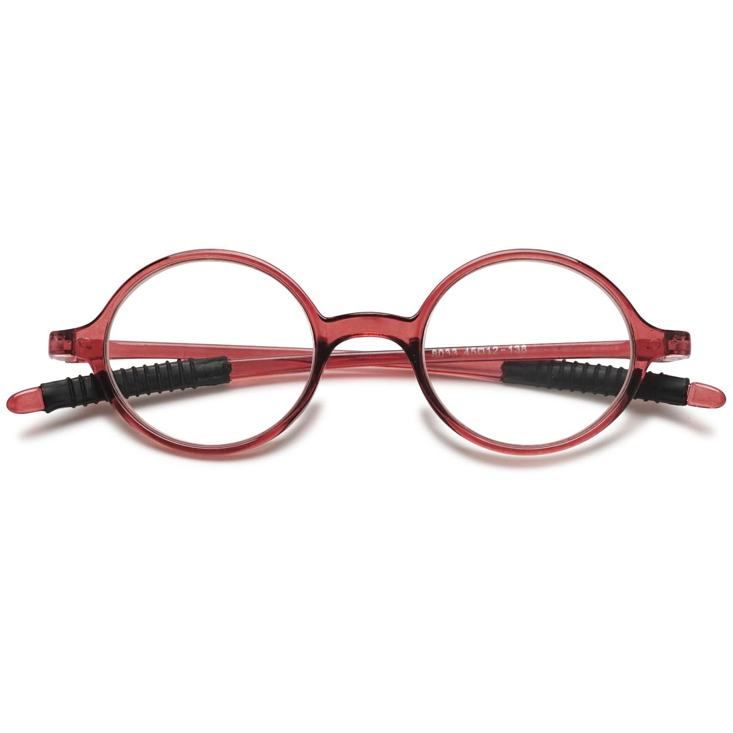VEVESMUNDO Redondo Gafas de Lectura Pequeñas Ligeras Vintage Flexibles Vista Presbicia para Mujer Hombre — view 13